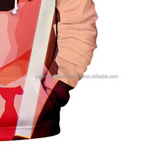 Venta al por mayor All-Over Sublimation Print Pullover Hoodie Personalizable Bulk Streetwear para la temporada de invierno Hoodie 2017 - Product Image 5