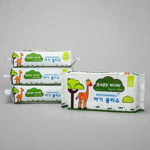 Baby Wow-Lingettes humides en tissu non tissé, lingettes nettoyantes compactes et écologiques pour bébés, 80 pièces - Product Image 6