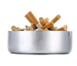 Cenicero de acero inoxidable de lujo, encimera de mesa, Cenicero de cigarrillos para Hotel, restaurante, hogar, oficina, interior, exterior, venta al por mayor - Product Image 5