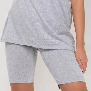 ชุดกางเกงขาสั้นลำลองผู้หญิงคุณภาพพรีเมียม น้ำหนักเบา สำหรับออกกำลังกาย ผลิตจากผ้าฝ้าย 100% แห้งเร็ว ระบายอากาศดี เหมาะสำหรับฤดูร้อน ผลิตในประเทศปากีสถาน - Product Image 5