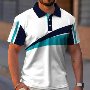 Polos, polos para hombre, unisex, camiseta de golf, logotipo personalizado, bordado, venta al por mayor, poliéster, patrón sólido, logotipo para hombre - Product Image 2