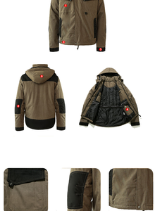 Heavy Duty <b>Waterproof</b> Windproof Polyester Puffer <b>Work</b> Coverall for Men Anti-Cut Safety Winter Wear Seamless Fusing Made India - Product Image 2