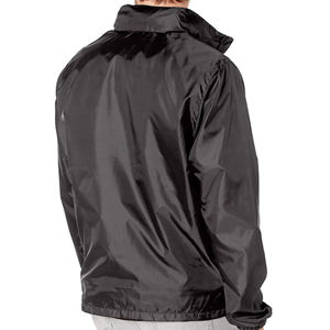 Veste coupe-vent matelassée en toile pour homme de haute qualité avec capuche, service OEM, légère, respirante, imperméable, prix abordable, devant - Product Image 3