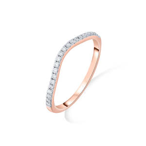 Anillo Casual de Oro Rosa con Diamantes de Prisma Belle - Product Image 4