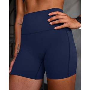 Pantalones Cortos Elixir para Mujer, Cintura Ultra Alta, 4 Bolsillos, Color Azul Marino Futuro - Product Image 6