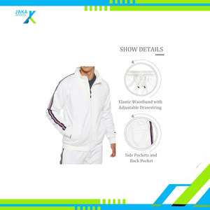 Ensemble de survêtement athlétique brodé pour homme personnalisé, veste zippée intégrale, pantalon de jogging, vêtements de sport décontractés chauds, tenue de sport - Product Image 5