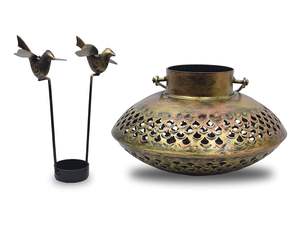 Linterna de Metal hecha a mano para iluminación navideña interior/exterior, duradera y ecológica, para fiesta de boda, decorativa, acento de Mesa para el hogar - Product Image 3