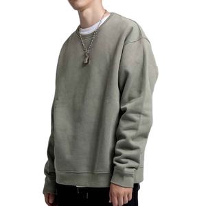 Nouveau sweat-shirt en molleton 100 % coton épais pour homme, style américain haut de gamme, respirant, coupe ample, avec broderie du logo sur le devant - Product Image 4