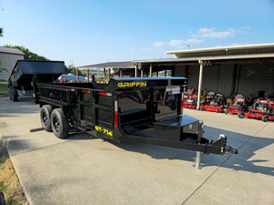 Remolque volquete 7x14 en venta |   Remolque basculante hidráulico 7x14 con ejes dobles de 7000 lb y 14000 lb de peso total en marcha (GVWR) para trabajo pesado en venta - Product Image 6