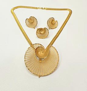 24K Gold Plated Stylish Pendant Set High Quality Classic Style Zircon for Wedding Engagement <b>Anniversary</b> <b>Copper</b> Perfect <b>Gift</b> - Product Image 5