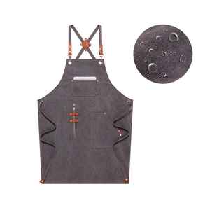 Kitchen Waterproof Oil-Proof <b>Apron</b> for Home Use, <b>Aprons</b> with Pockets, Polycotton Stain-Resistant Kitchen <b>Aprons</b>, <b>Cooking</b> <b>Aprons</b> - Product Image 4