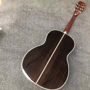 Guitarra acústica de grado <span class=keywords><strong>AA</strong></span>, instrumento personalizado totalmente sólido hecho a mano, se acepta Dreadnought, OM, OOO, Jumbo, para salón - Product Image 6