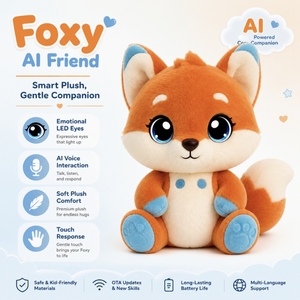 Robot chat interactif intelligent en peluche XDT, prix d'usine, animal de compagnie IA pour enfants de 8 à 13 ans, pour Noël - Product Image 6