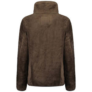 Chaqueta de lana con cremallera cómoda y cuello levantado suave y duradera, venta al por mayor, chaqueta cálida transpirable de peso pesado con logotipo personalizado - Product Image 3