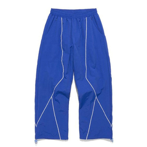 Zip up col coupe-vent survêtement 2 pièces ensemble léger surdimensionné hommes Nylon Jogging survêtement deux pièces ensemble pleine longueur - Product Image 3