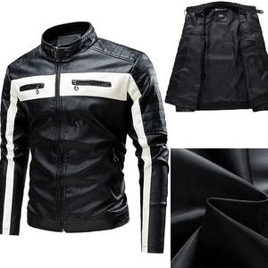 Chaqueta de cuero para hombre 2024 otoño nuevo Color sólido suelto Multi bolsillo al aire libre ciclismo locomotora abrigo hombres solapa ropa de cuero - Product Image 6