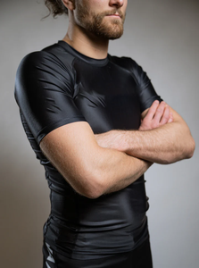 Top Trending Rash Guards para hombres Dry Fit Crew Neck Elástico Transpirable Bjj Rash Guards a precios muy razonables - Product Image 2