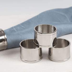 Anneaux de serviette en métal réutilisables de qualité exclusive pour les événements de mariage-Logo personnalisé Accessoires de cuisine Article cadeau - Product Image 3