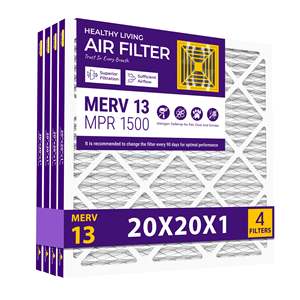 แผ่นกรองอากาศแบบใช้แล้วทิ้ง SUIXINEYI ขนาด 20 x 20 x 1 นิ้ว MERV 13 สำหรับระบบ HVAC รูปทรงสี่เหลี่ยมผืนผ้า ดักจับฝุ่นละอองขนาดเล็ก ขนสัตว์เลี้ยง และสารก่อภูมิแพ้จากควัน - Product Image 2
