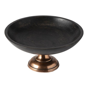 Bol de service alimentaire vintage en forme ronde, bois de teck, dessert, collations, dates, fast food, ustensiles de cuisine, vaisselle, bol - Product Image 4