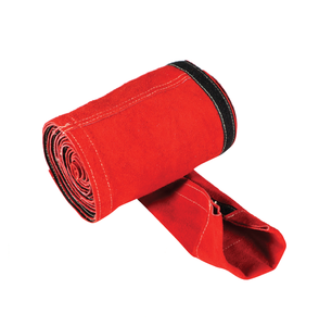 Housse de câble de soudage en cuir rouge - 200 mm x 4 m - Product Image 1