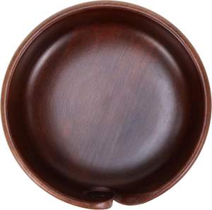 Cuenco grande de hilo de madera hecho a mano de 8 pulgadas, soporte dispensador de almacenamiento multifuncional para tejer bolas de ganchillo, pasteles, costura - Product Image 2