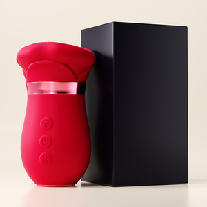 Vibrateur rotatif à 360° avec ventouse et embout en silicone liquide, jouet de plaisir féminin, 45/boîte - Product Image 1