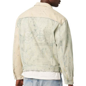 Chaquetas vaqueras de alta calidad para hombre, Chaquetas vaqueras ligeras para hombre, Chaquetas vaqueras de diseño personalizado para hombre - Product Image 2