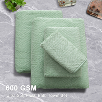 Ensemble de 8 serviettes en coton de luxe-Séchage rapide, serviettes de bain douces et durables pour hôtels, spas, salles de bain, fabriquées en Turquie