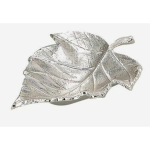 Platos para servir postres Juego de 2 bandejas para servir alimentos en forma de hoja Plato Bandeja de metal de diseño más nuevo para la venta caliente - Product Image 2