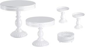 Support de gâteau en métal de finition enduit de poudre noire pour centres de table décoratifs de luxe pour mariage, fête d'anniversaire, offre spéciale - Product Image 5