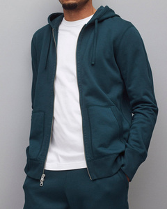 À la mode nouveau Style urbain réglable à capuche fermeture éclair pull à capuche pour hommes classique doux confortable moderne Fit hommes veste - Product Image 4