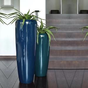 Jardinière en fibre de verre composite laquée de luxe pour plantes d'intérieur et d'extérieur Pot décoratif léger et durable en gros - Product Image 2