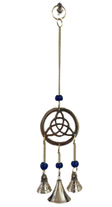 Campana de Viento Decorativa con Pentagrama y Triqueta del Árbol de la Vida, Hecha a Mano, para Jardín, por Proveedores Indios - Product Image 3