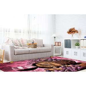 Tapis imprimé motif raisin - Tapis moderne pour la décoration de la maison et du bureau, avec poils doux - Product Image 4