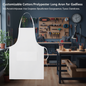 Grembiule Lungo Personalizzabile in Cotone/Poliestere per Utensili da Cucina - Product Image 3