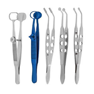 Instrumentos Oftálmicos, Pinzas para Chalazión, Juego de Cirugía de Párpados, Kit Quirúrgico Manual de Acero para Cataratas y Cejas de SurgiRight - Product Image 1