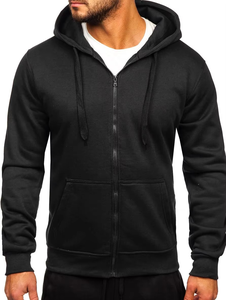 Sweat à capuche au design étonnant pour hommes Logo personnalisé Respirant Manches longues Basics Sweats à capuche en coton mélangé pour hommes - Product Image 3