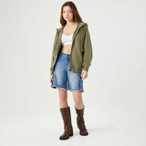 Sudaderas Deportivas de Algodón Ajustadas para Mujer, Cómodas, Estilo Crop Top, Chaquetas de Entrenamiento, Personalizadas, Tallas Grandes, con Capucha, Invierno, Venta al Por Mayor - Product Image 5