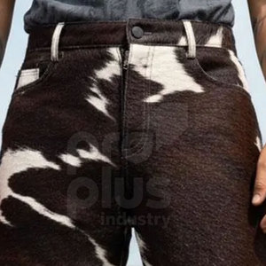 กางเกงขาสั้นหนังวัวแท้สำหรับผู้ชายและผู้หญิง คุณภาพพรีเมียม ดีไซน์เรียบง่าย สวมใส่สบาย เป็นมิตรกับสิ่งแวดล้อม ทันสมัย - Product Image 6