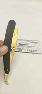 Rasoir manuel à lame unique professionnel pour barbiers Bikini de cheveux jetables de haute qualité Logo personnalisé or noir - Product Image 2