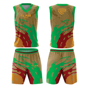 Ensemble de maillots de basket-ball de haute qualité pour hommes impression numérique personnalisable chemise de sport respirante hauts shorts grande taille - Product Image 4