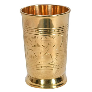 Gravure beau verre en laiton de conception en métal avec verres à vin polis brillants - Product Image 4