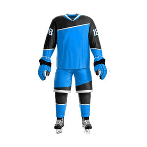 Equipo personalizado OEM de fábrica, ropa de hockey sobre hielo en blanco, impresión por sublimación, uniformes de Lacrosse para adultos, uniforme de hockey sobre hielo de campo - Product Image 5