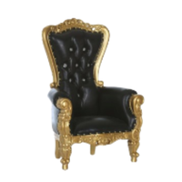 Chaises de trône pour enfants de style japonais antique couleur or et noir Mini chaises de trône super confortables pour les meubles de salon à la maison