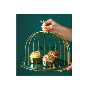 Support de service à gâteau en bois et en aluminium pour dessus de table et support à gâteau de qualité supérieure - Product Image 2