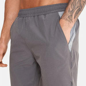 Custom Made Men's Running <b>Gym</b> <b>Shorts</b> Nonwoven Eco-Friendly Breathable Solid Pattern Quick Dry Sportswear with Pockets Low MOQ - Product Image 2