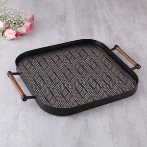 ถาดเสิร์ฟอาหารสแตนเลสสไตล์โมเดิร์นงานหัตถกรรมทำจากโลหะสำหรับงานเลี้ยงหรืองานแต่งงาน - Product Image 4