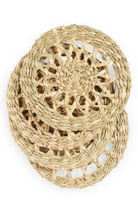 Posavasos de Pasto Marino Trenzados a Mano Clásicos, Recién Llegados, Gruesos y Naturales, para Decoración Rústica y Minimalista del Hogar - Product Image 3