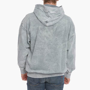 Sweats à capuche respirants à séchage rapide délavés à l'acide avec logo d'impression personnalisé Sweats à capuche délavés à l'acide de haute qualité pour hommes - Product Image 2